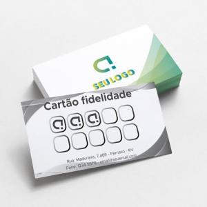 Cartão de visita Couchê 250g 9x5cm 4x1 Sem verniz fosco do papel Corte Reto 